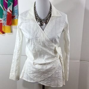 Ripe Maternity white wrap top S